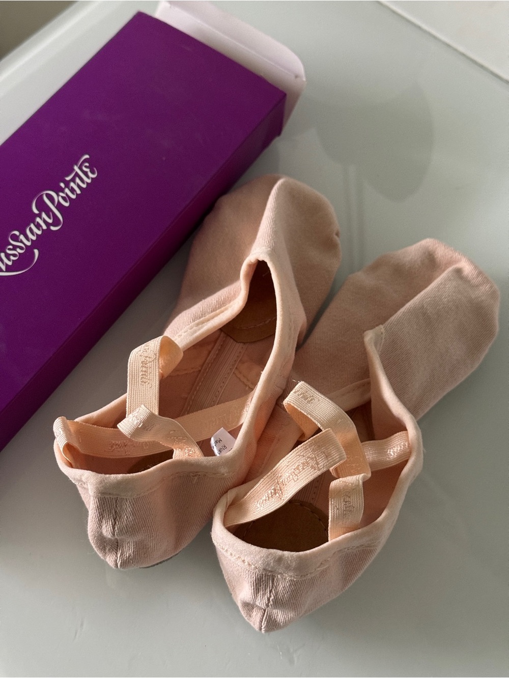 Russian Pointe Vivante New In Box Stretch Canvas Ballet Slippers